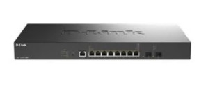 Switch D-Link DXS 1210-10MP Administrado 8 x 10GBase-T + 2 x 10 Gigabit SFP+ montável em trilho PoE++ (370 W)