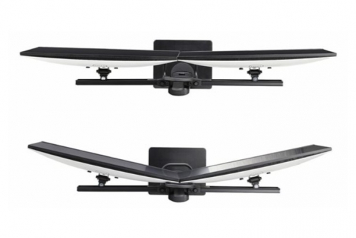 Suporte de Mesa para 2 Monitores StarTech.com 2MC1S-MONITOR-STAND – 17" a 27", VESA 75×75/100×100, Ajustável em Altura, Preto