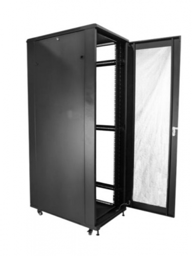 Armário Rack StarTech RK4236BKB – 42U | 19" | Bastidor Fechado | Profundidade Ajustável 36" | Preto