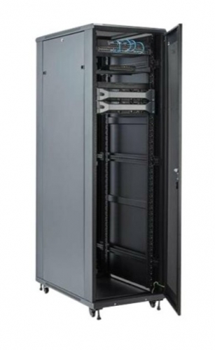 Armário Rack StarTech RK4236BKB – 42U | 19" | Bastidor Fechado | Profundidade Ajustável 36" | Preto