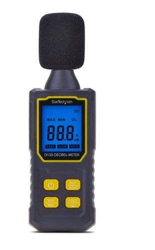 Sonómetro Digital Portátil, Medidor de Ruído e Nível Sonoro, LCD, 30–130 dBA, Precisão ±1,5 dB, IP54 - StarTech.com D130-DECIBEL-METER
