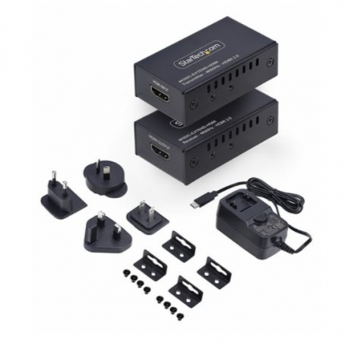 Extensor HDMI StarTech.com 4K50IC-EXTEND-HDMI – 4K 60 Hz, HDMI 2.0, CAT5e/CAT6, até 60 m, PoC, HDR, HDCP 2.2