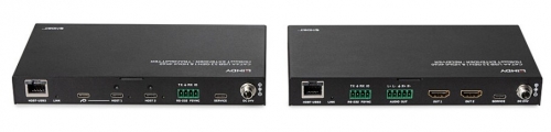 Extensor Lindy de 100 m Cat.6A 2 Host USB 3.2 Gen 1 e HDMI 4K60 HDBaseT