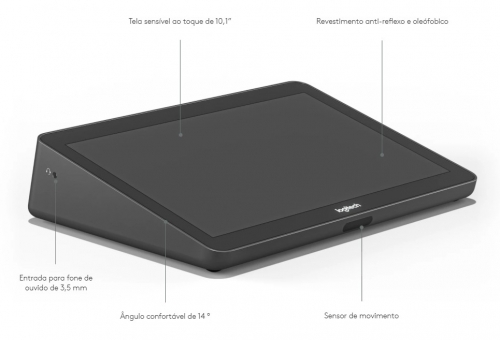 Logitech TAPGGLBASECTL4 Controlador por toque de sala de reunião conectado por USB para soluções de sala de videoconferência