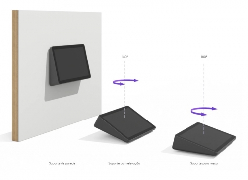 Logitech TAPGGLBASECTL4 Controlador por toque de sala de reunião conectado por USB para soluções de sala de videoconferência