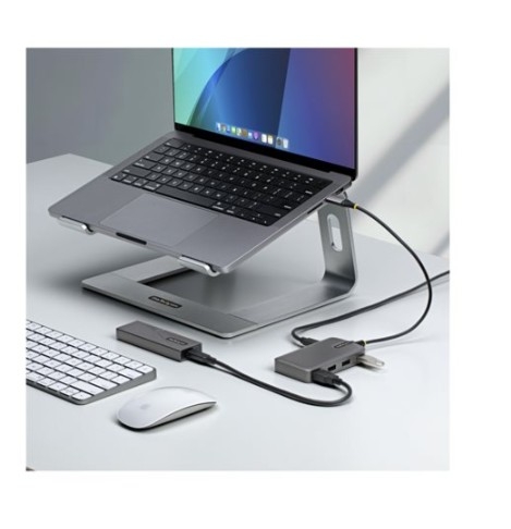 Hub USB-C de 4 Portas USB-A, USB 3.2 Gen 1, 5 Gbps, com Alimentação Auxiliar USB-C, Cabo de 30 cm, Cinzento-espacial - StarTech.com 5G4AC-USB-C-HUB