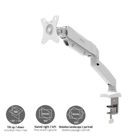 Suporte de mesa 1 tela branca - 901110