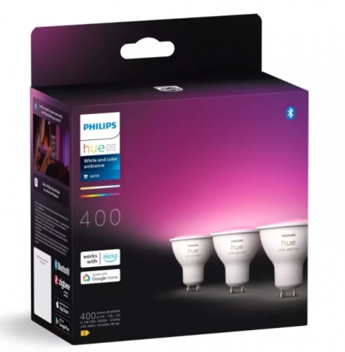 Lâmpada Philips HueWCA 4.2W GU10 3P EU