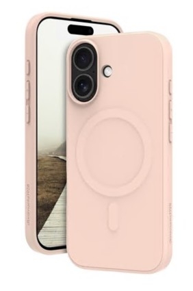 Capa telemóvel compatibilidade MagSafe plástico areia rosa para Apple iPhone 17 dbramante1928