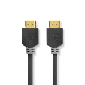 Cabo HDMI™ de alta velocidade NEDIS Conector HDMI™ | 4K a 60 Hz | ARC | 18 Gbps | 2,00 m | Redondo | PVC | Antracite | Caixa