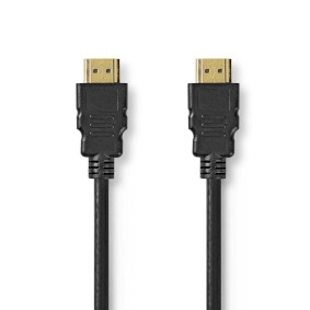 Cabo HDMI™ de ultra alta velocidade NEDIS Conector HDMI™ | 8K a 60 Hz | 48 Gbps | 2,00 m | Redondo | 6,5 mm | Preto | Etiqueta