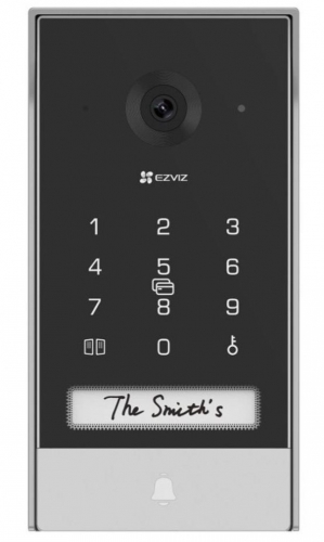 Vídeo Porteiro Inteligente EZVIZ EP7 Smart Home Video Doorphone IR WiFi 2K Preto