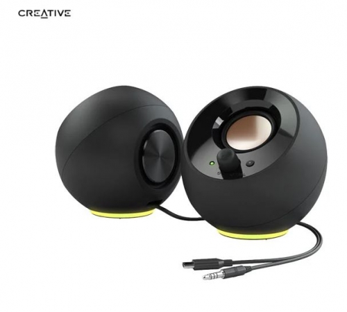 Conjunto de colunas de mesa Creative Labs Pebble SE Dual USB 2.0 com ARGB 