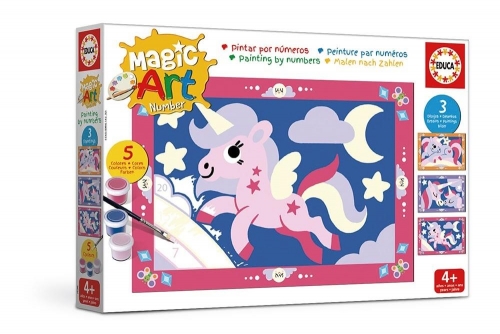 EDUCA - Number Art - Unicornios/Fadas 20288