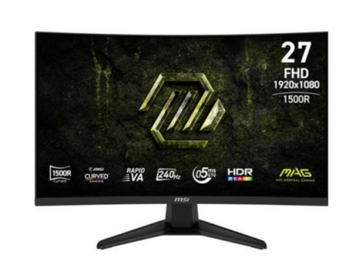 Monitor Gaming MSI MAG 275CF X24 27inch 1920x1080 FHD 1xDisplayPort 1.2a 2xHDMI 2.0b , 9S6-3CE91H-012