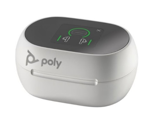 Estojo Poly de carregamento ecrã de toque branco