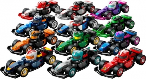 Coleção 12 Carros LEGO  F1 71049 