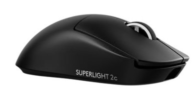 Rato Logitech G PRO X SUPERLIGHT 2C 5 botões sem fios, com cabo 2.4 GHz, USB preto, 910-007531