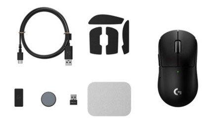 Rato Logitech G PRO X SUPERLIGHT 2C 5 botões sem fios, com cabo 2.4 GHz, USB preto, 910-007531