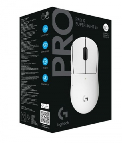 Rato Gaming Sem Fios Logitech G PRO X SUPERLIGHT 2C Compact – 44.000 DPI – Branco – 910-007538