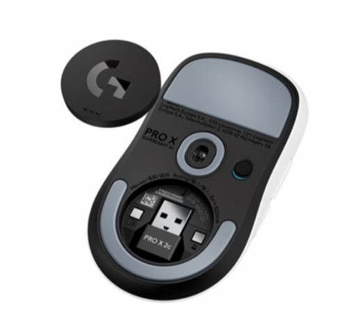 Rato Gaming Sem Fios Logitech G PRO X SUPERLIGHT 2C Compact – 44.000 DPI – Branco – 910-007538