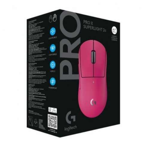 Rato Gaming Sem Fios Logitech G PRO X SUPERLIGHT 2c Compact – 44.000 DPI – Rosa – 910-007545