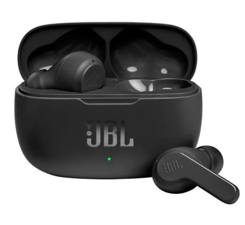 Auriculares Bluetooth JBL Wave 200 True Wireless Preto - JBLW200TWSBLK