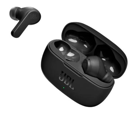 Auriculares Bluetooth JBL Wave 200 True Wireless Preto - JBLW200TWSBLK