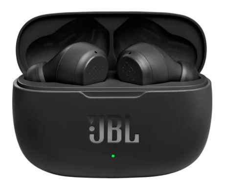 Auriculares Bluetooth JBL Wave 200 True Wireless Preto - JBLW200TWSBLK