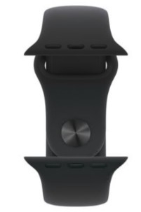 Apple Watch Series 11 GPS 42mm Alumínio Preto Brilhante c/ Bracelete Desportiva Preta M/L MEQU4QL/A