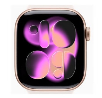 Apple Watch Series 11 GPS 42mm Alumínio Rosa-dourado c/ Bracelete Desportiva Rosa Leve S/M MEU04QL/A