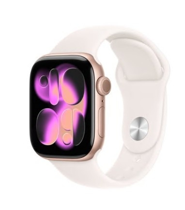 Apple Watch Series 11 (GPS + Cellular) 42 mm alumínio dourado rosa amanho da banda: M/L 64 GB LTE, Wi-Fi 4, UWB, Bluetooth 5G , MF8F4QL/A