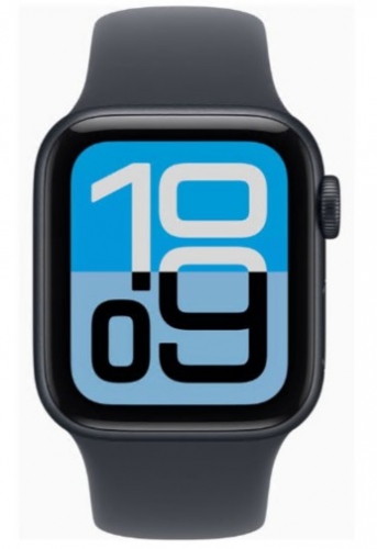 Apple Watch SE 3 GPS 40mm Alumínio Meia-noite c/ Bracelete Desportiva Meia-noite S/M MEH94QL/A