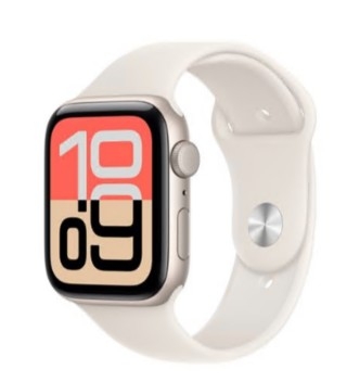 Apple Watch SE 3 GPS 44mm Alumínio Luz das Estrelas c/ Bracelete Desportiva Luz das Estrelas M/L  MEHJ4QL/A