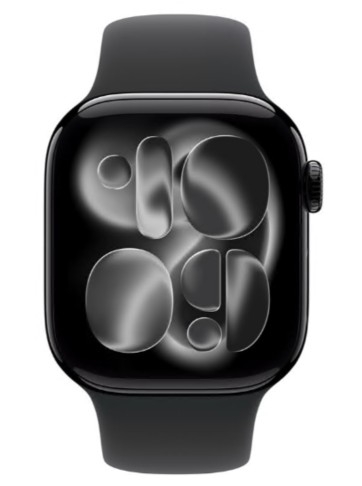 Apple Watch Series 11 GPS + Cellular 42mm Alumínio Preto Brilhante c/ Bracelete Desportiva Preta S/M MF834QL/A