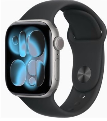 Apple Watch Series 11 GPS + Cellular 42mm Alumínio Cinzento Sideral c/ Bracelete Desportiva Preta - M/L, MF8C4QL/A
