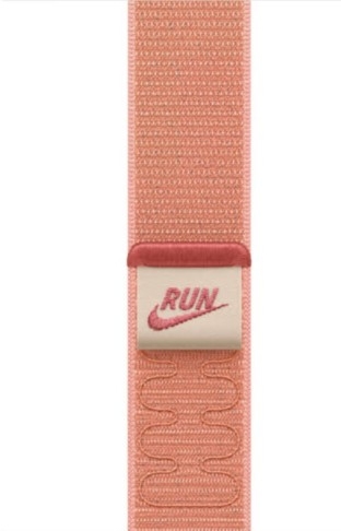Apple Nike Laço para relógio inteligente 46mm 145-220mm rosa alpenglow , MGD54ZM/A