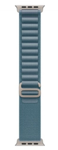 Bracelete Apple Watch para relógio inteligente 49 mm, acabamento em titânio natural tamanho Médio azul celeste, MFTJ4ZM/A