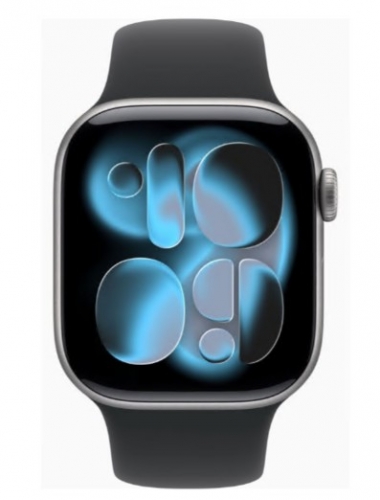 Apple Watch Series 11 GPS 42mm Alumínio Cinzento Sideral c/ Bracelete Desportiva Preta M/L MEQX4QL/A