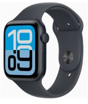 Apple Watch SE 3 GPS 44mm Alumínio Meia-noite c/ Bracelete Desportiva Meia-noite M/L MEHQ4QL/A