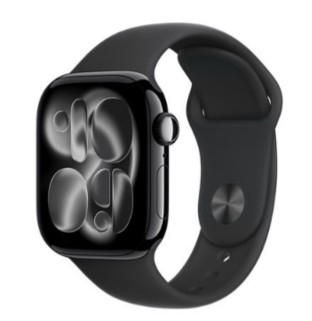 Apple Watch Series 11 GPS + Cellular 42mm Alumínio Preto Brilhante c/ Bracelete Desportiva Preta M/L MF854QL/A