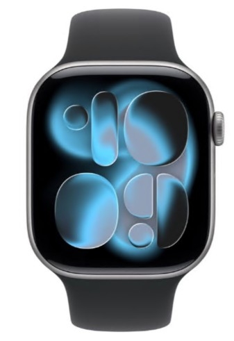 Apple Watch Series 11 GPS 46mm Alumínio Cinzento Sideral c/ Bracelete Desportiva Preta M/L MEV44QL/A