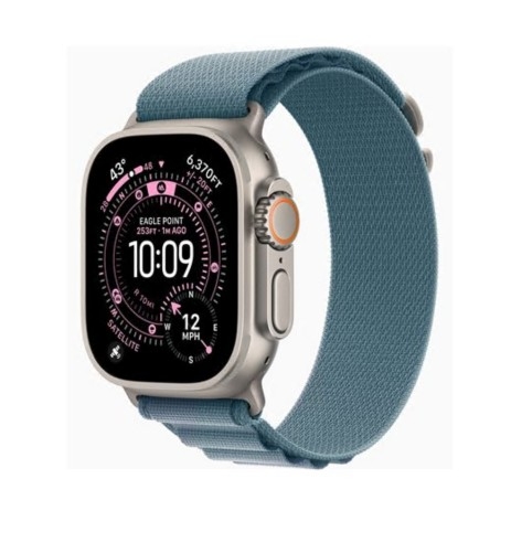 Apple Watch Ultra 3 49 mm titanium natural tamanho da banda: L 64 GB LTE, NFC, Wi-Fi 4, UWB, Bluetooth 5G , MEWP4QL/A