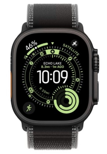 Apple Watch Ultra 3 GPS + Cellular 49mm Titânio Preto c/ Bracelete Loop Trail Preto/carvão M/L  MF1H4QL/A