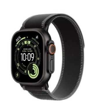 Apple Watch Ultra 3 GPS + Cellular 49mm Titânio Preto c/ Bracelete Loop Trail Preto/carvão M/L  MF1H4QL/A