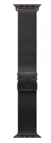Bracelete Apple Watch para relógio inteligente 49 mm, acabamento em titânio preto Pequeno preto, MGHR4ZM/A