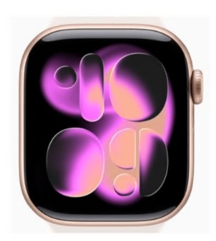 Apple Watch Series 11 GPS 42mm Alumínio Rosa-dourado c/ Bracelete Desportiva Rosa Leve M/L MEU44QL/A
