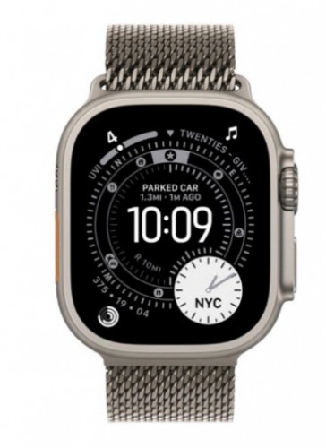 Apple Watch Ultra 3 49 mm titanium natural tamanho da banda: L 64 GB LTE, NFC, Wi-Fi 4, UWB, Bluetooth 5G , MF0E4QL/A