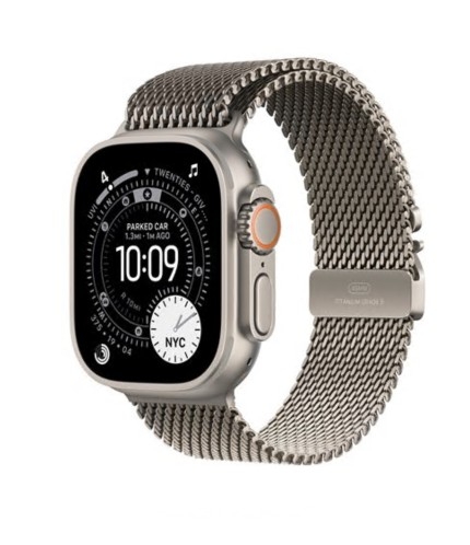 Apple Watch Ultra 3 49 mm titanium natural tamanho da banda: L 64 GB LTE, NFC, Wi-Fi 4, UWB, Bluetooth 5G , MF0E4QL/A