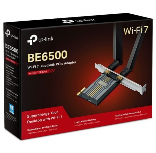 Adaptador de Rede USB Wireless TP-Link BE6500 Tri-Band WiFi 7 - Archer TBE400E